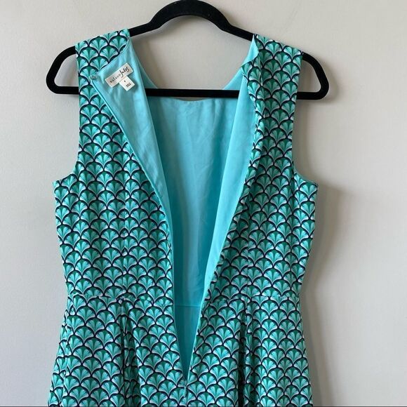 MAISON Jules- Fit and Flare Clamshell Print Dress - Picture 3 of 12